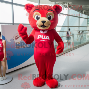 Mascot character of a Red...