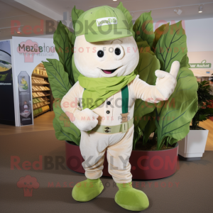 Cream Beanstalk maskot...