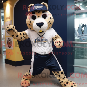 Mascot character of a Navy...