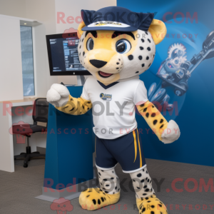 Mascot character of a Navy...