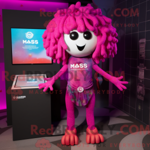 Máscara de medusa magenta...