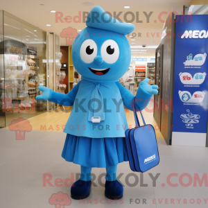 Mascot character of a Blue...