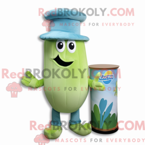 Mascot character of a Cyan...