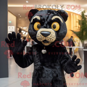 Maskottchen eines schwarzen...