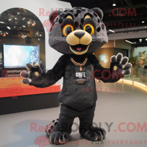 Mascot character of a Black...