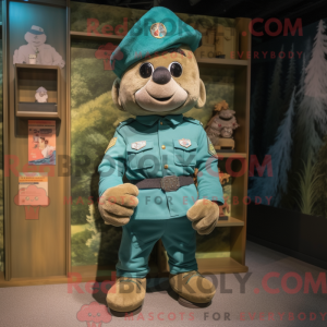 Mascottefiguur van een...