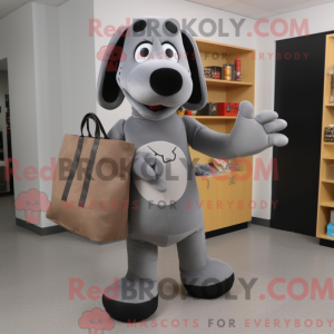 Mascot character of a Gray...
