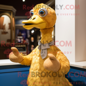 Maskotfigur af en...
