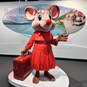 Red Mouse mascotte kostuum...