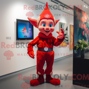 Mascot character of a Red...