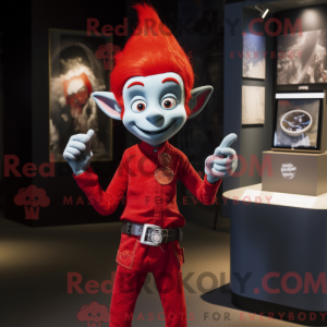 Mascot character of a Red...