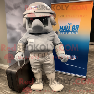 Mascot character of a Gray...