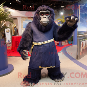 Mascot character of a Navy...
