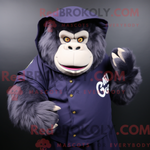 Mascot character of a Navy...