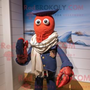 Maskotkarakter af en Navy...