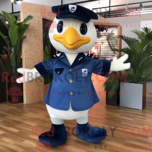 Maskotkarakter av en Navy...