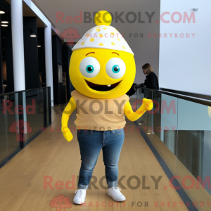 Mascot character of a Lemon...