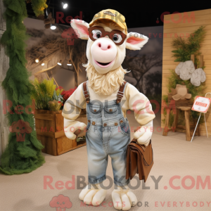Mascot character of a Beige...