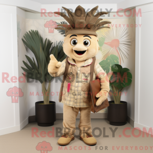 Mascot character of a Tan...