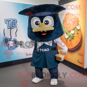 Mascot character of a Navy...