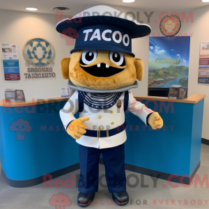 Mascot character of a Navy...
