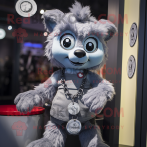 Grå armbånd maskot kostume...