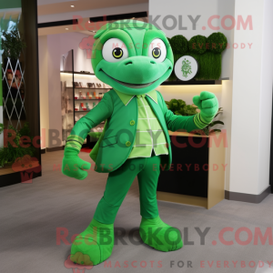 Mascot character of a Green...