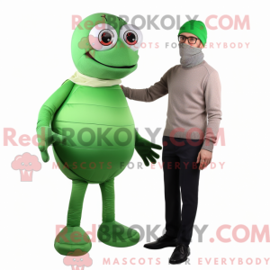 Mascot character of a Green...