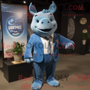 Mascot character of a Blue...