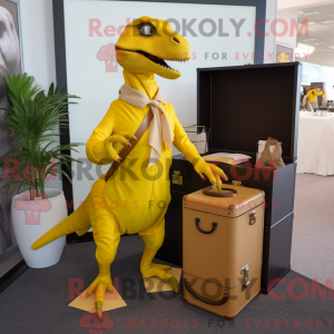 Postava maskota žlutého...