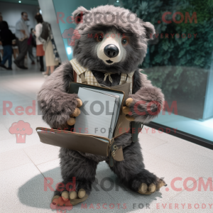 Personaje mascota de un oso...