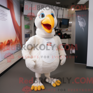 Mascot character of a White...