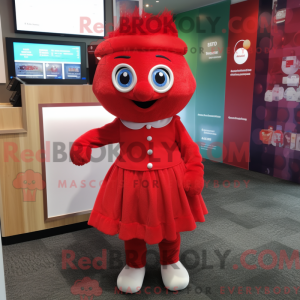 Mascot character of a Red...