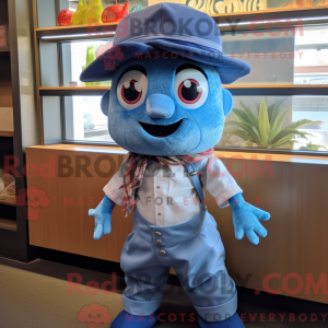 Mascot character of a Blue...