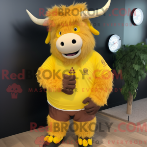 Maskotkarakter av en Yellow...
