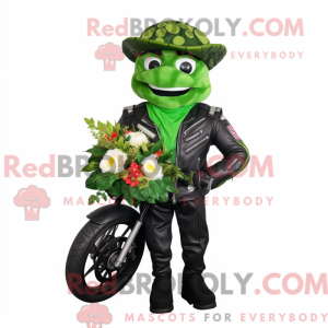 Mascot character of a Green...
