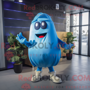 Mascot character of a Blue...