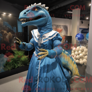 Mascot character of a Blue...