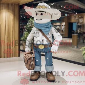 Mascot character of a White...
