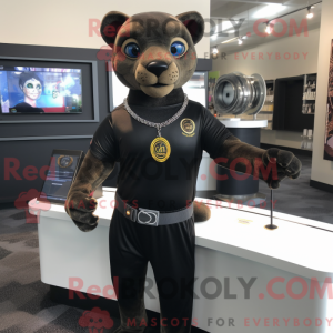 Mascot character of a Black...