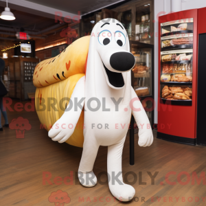 Mascot character of a White...