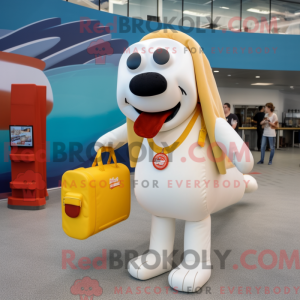 Mascot character of a White...