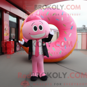 Mascot character of a Pink...