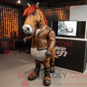 Mascot character of a Rust...