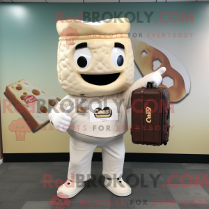 Maskot karakter af en creme...