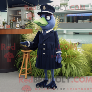 Mascot character of a Navy...