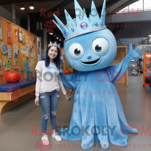 Mascot character of a Cyan...