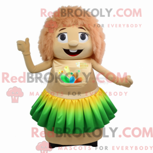 Mascot character of a Beige...