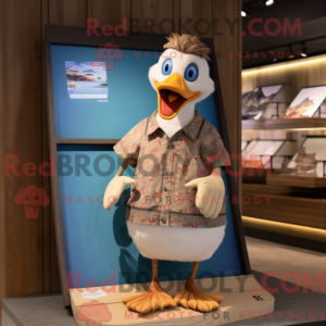 Mascottefiguur van een...