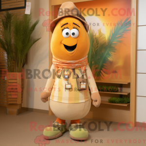 Mascot character of a Tan...